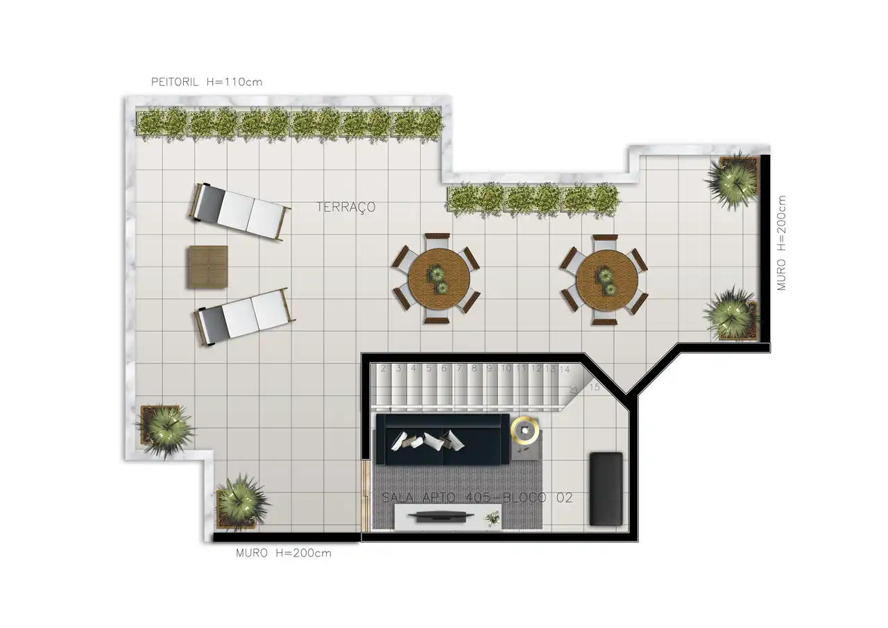 Planta -  - STARK IMÓVEIS