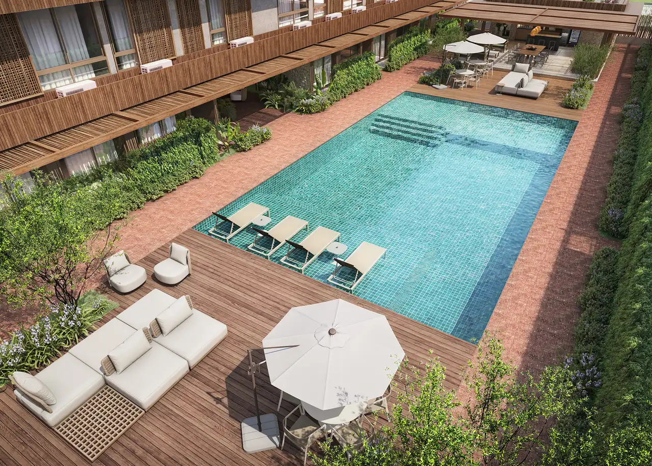 Piscina - Apartamento à venda no Poème Itacimirim, com 2 quartos e 93m²