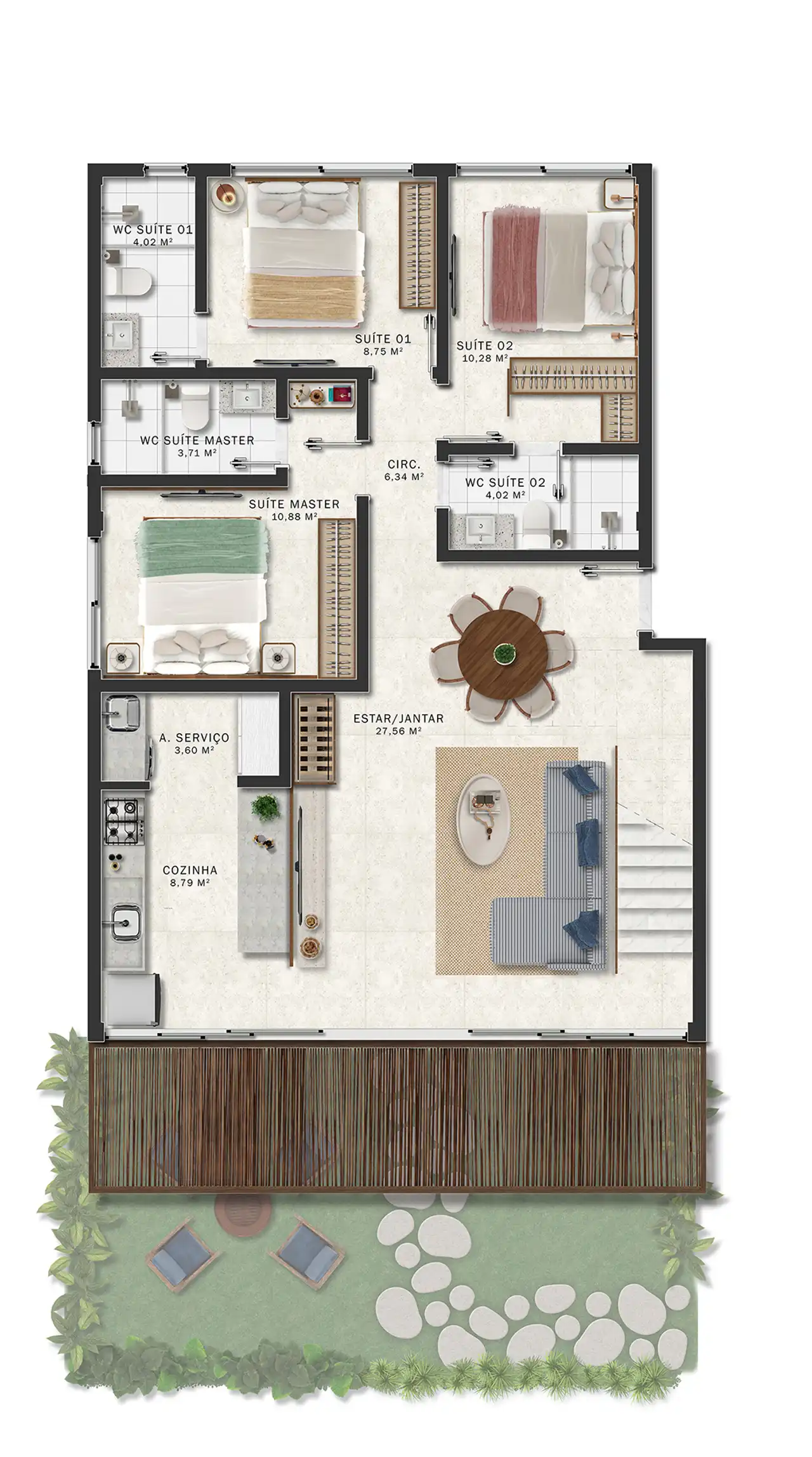 Planta -  - Robson Cunha Imóveis