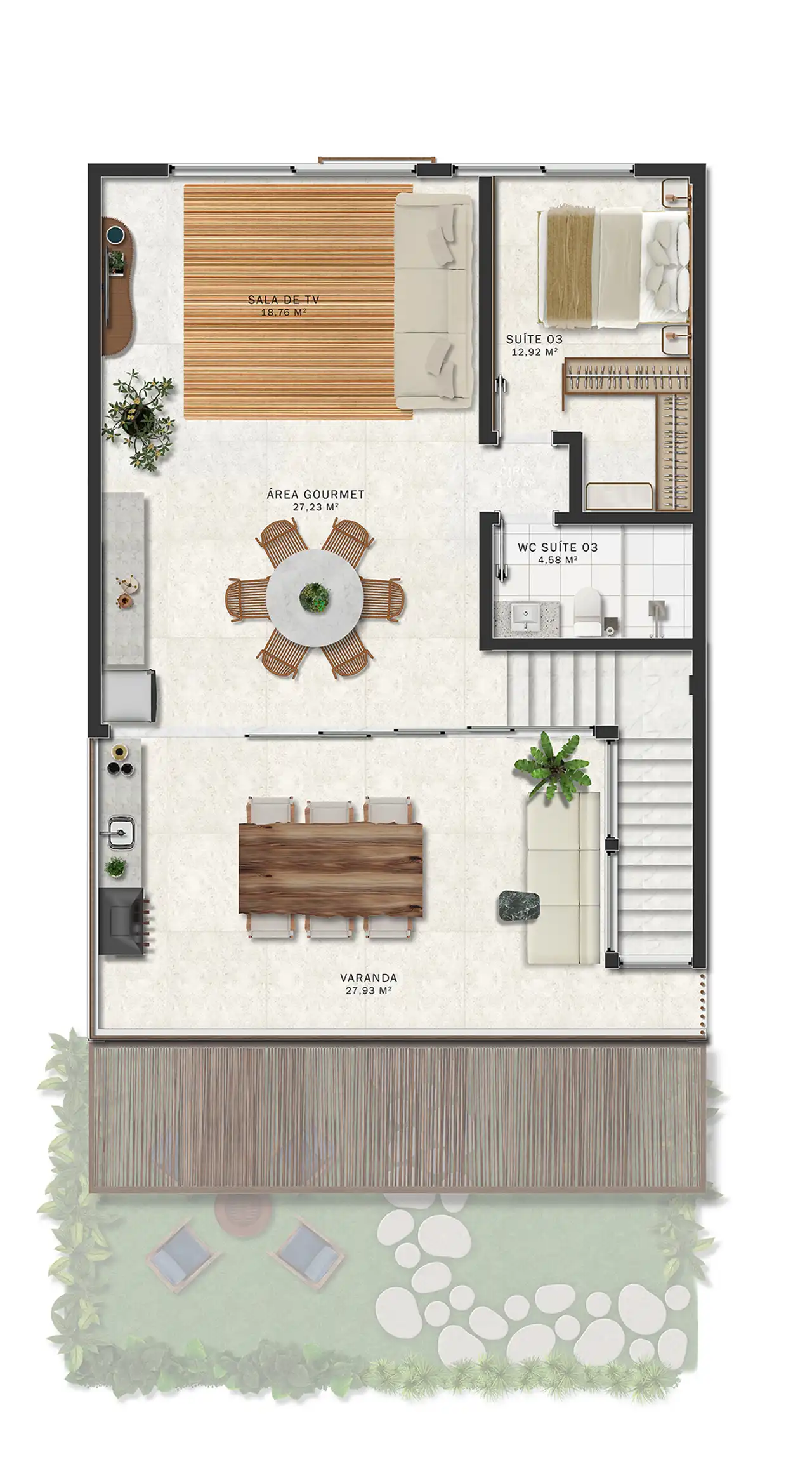 Planta -  - Robson Cunha Imóveis