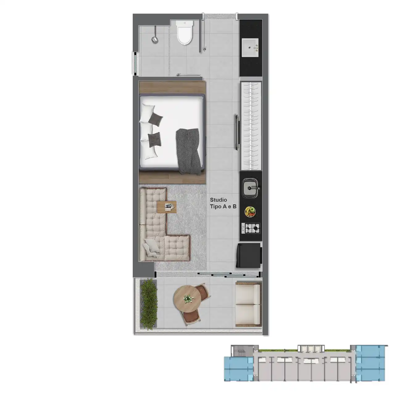 Planta -  - Robson Cunha Imóveis