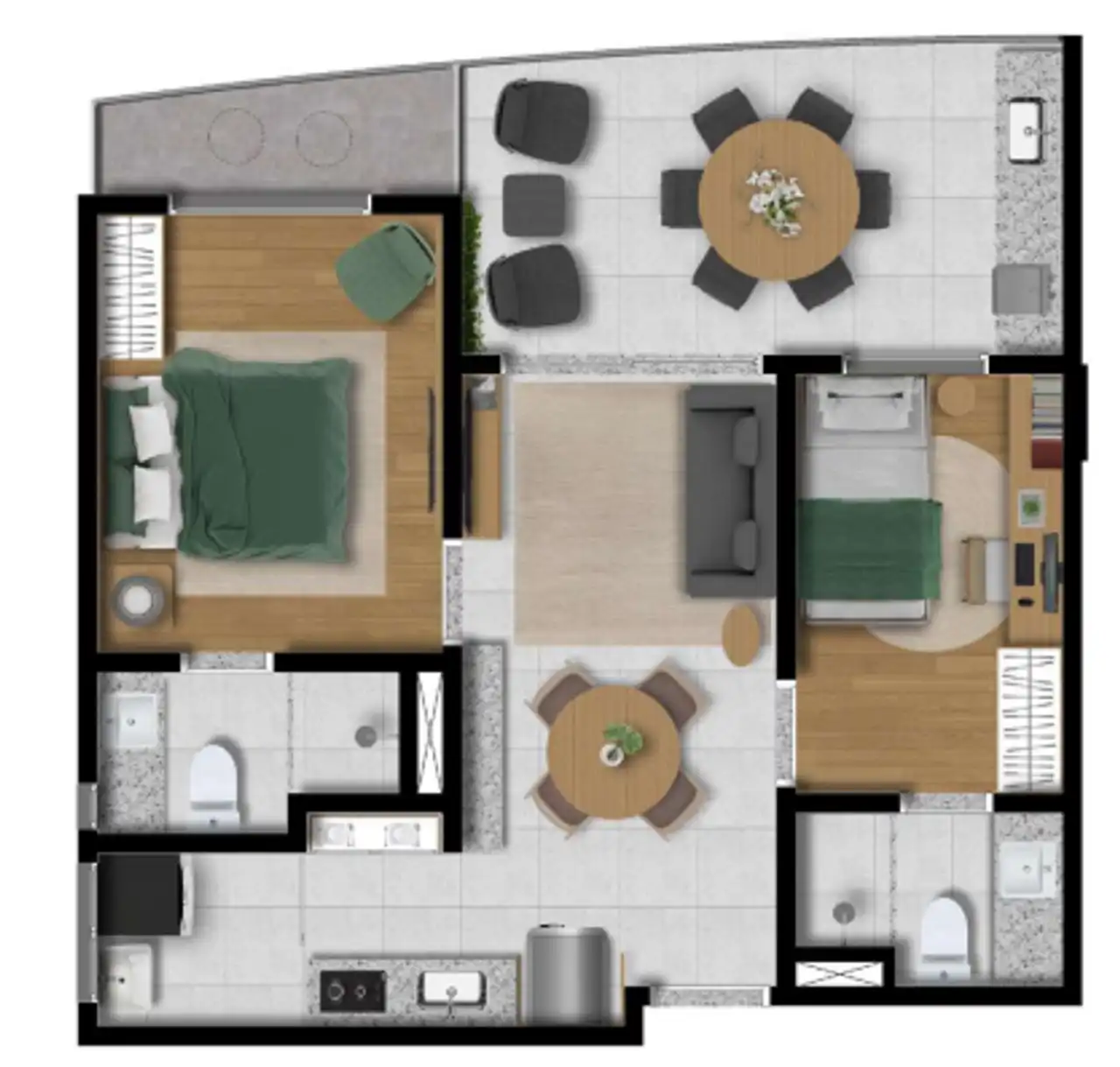 Planta -  - Robson Cunha Imóveis