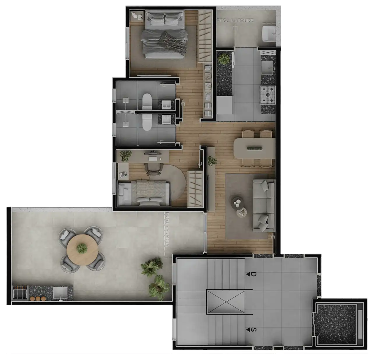 Planta -  - MARCO ANTONIO GUEDES