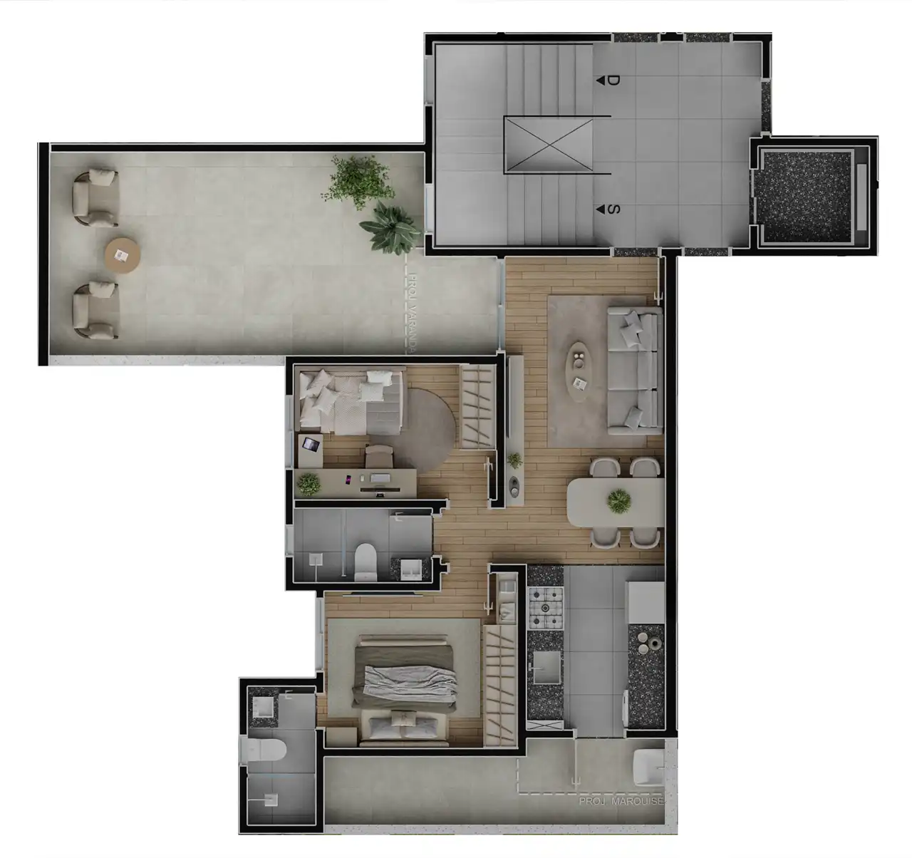 Planta -  - MARCO ANTONIO GUEDES