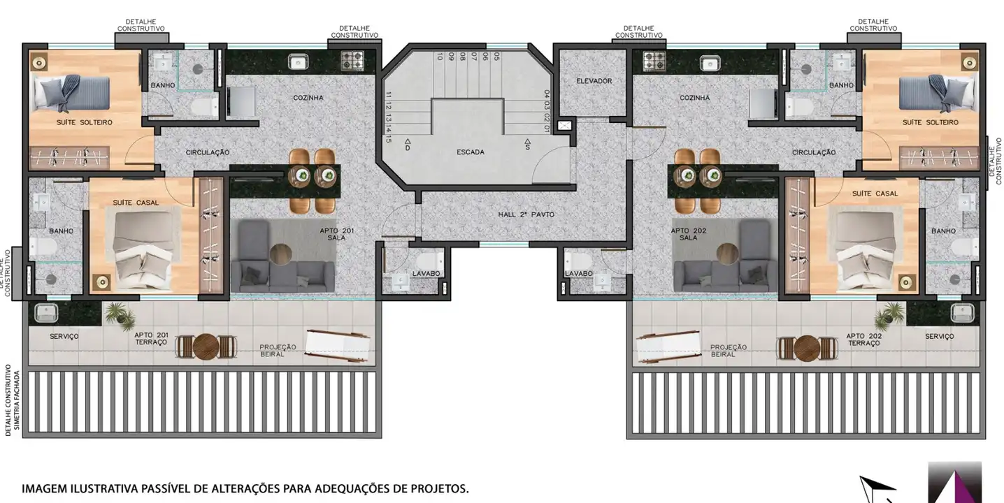 fotos - Apartamento à venda no ED. MONTES CLAROS II, com 2 quartos e 69m²