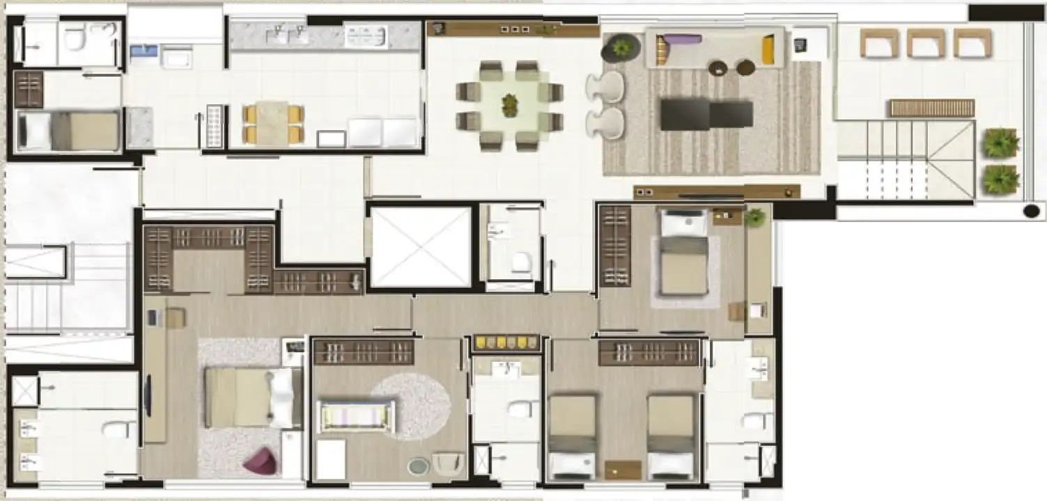 PLANTA COBERTURA 1º PISO