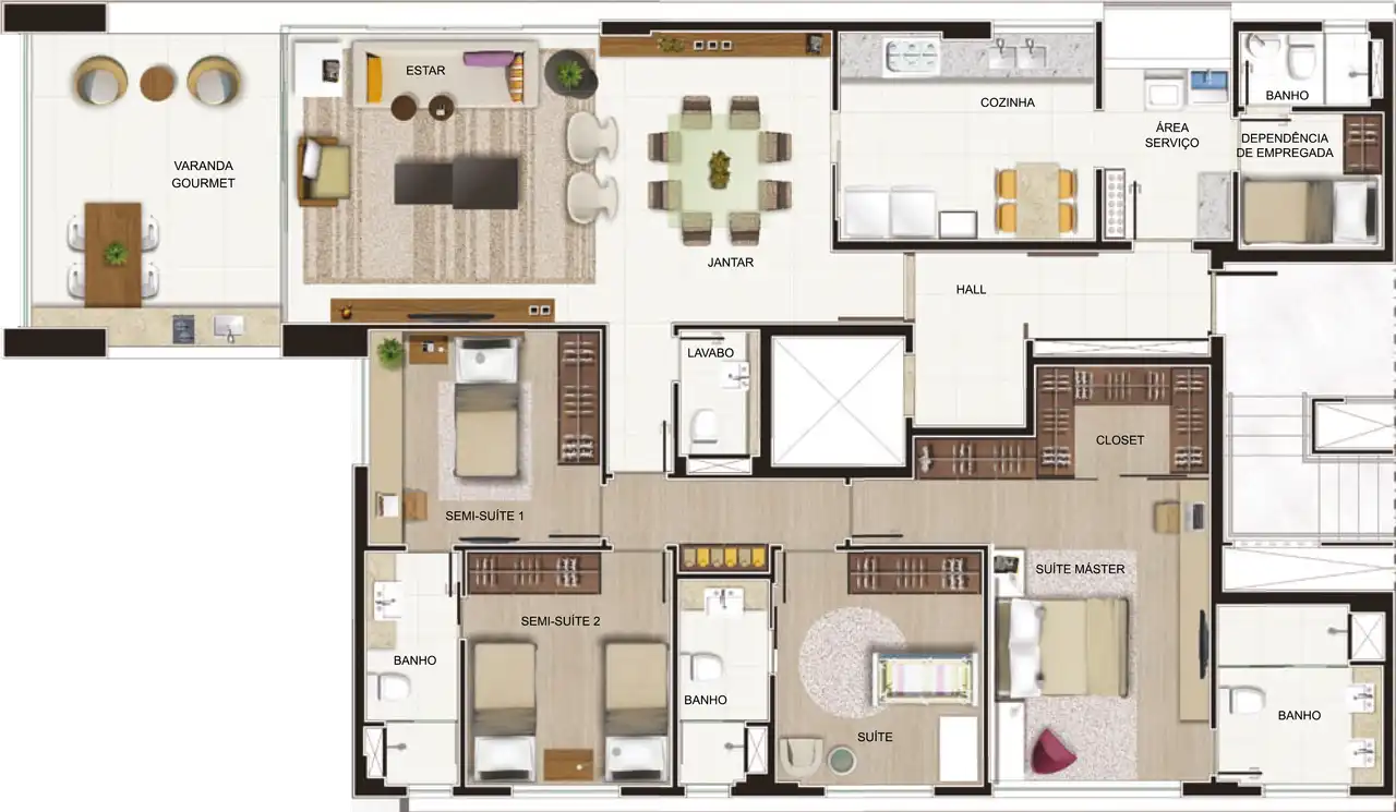 PLANTA DO APARTAMENTO TIPO - FINAL 01