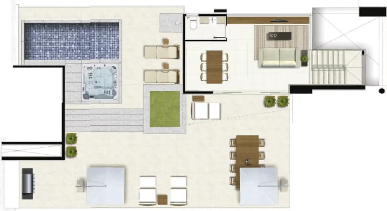 PLANTA COBERTURA 2º PISO