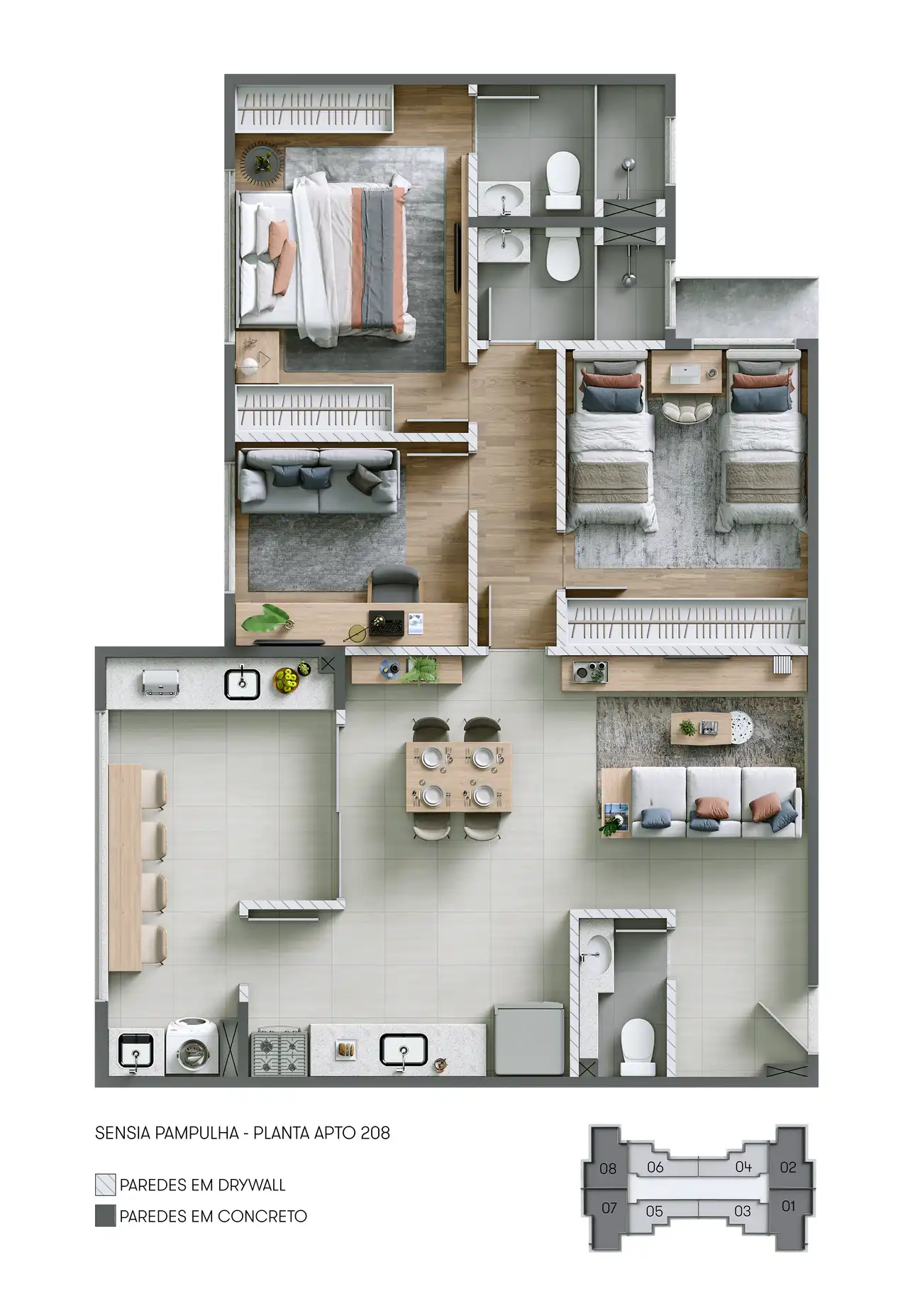 Planta -  - VERSALHES IMÓVEIS