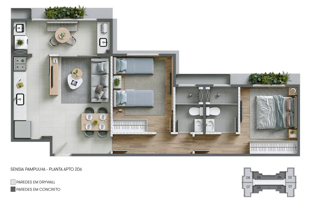 Planta -  - VERSALHES IMÓVEIS