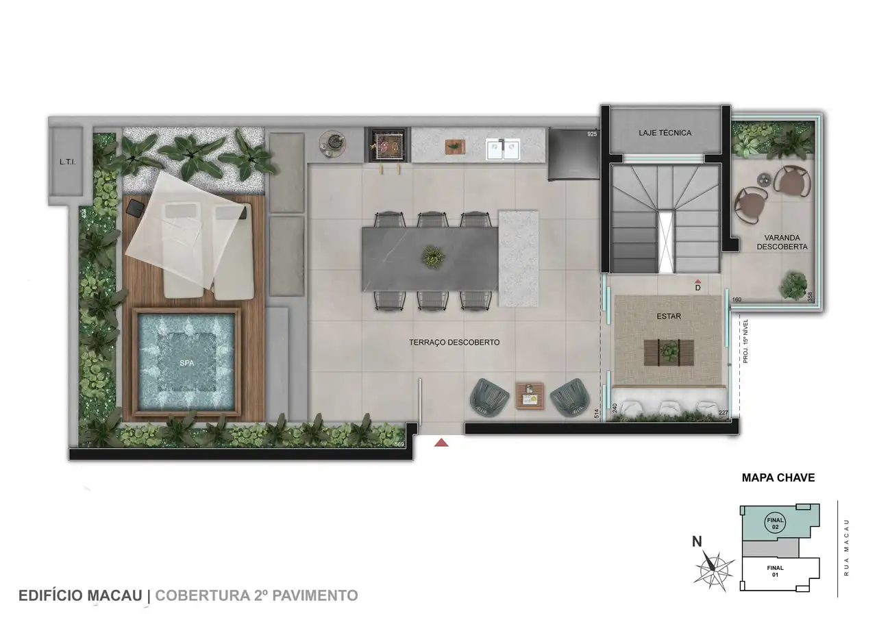 Planta -  - Única Consultoria Imobiliária