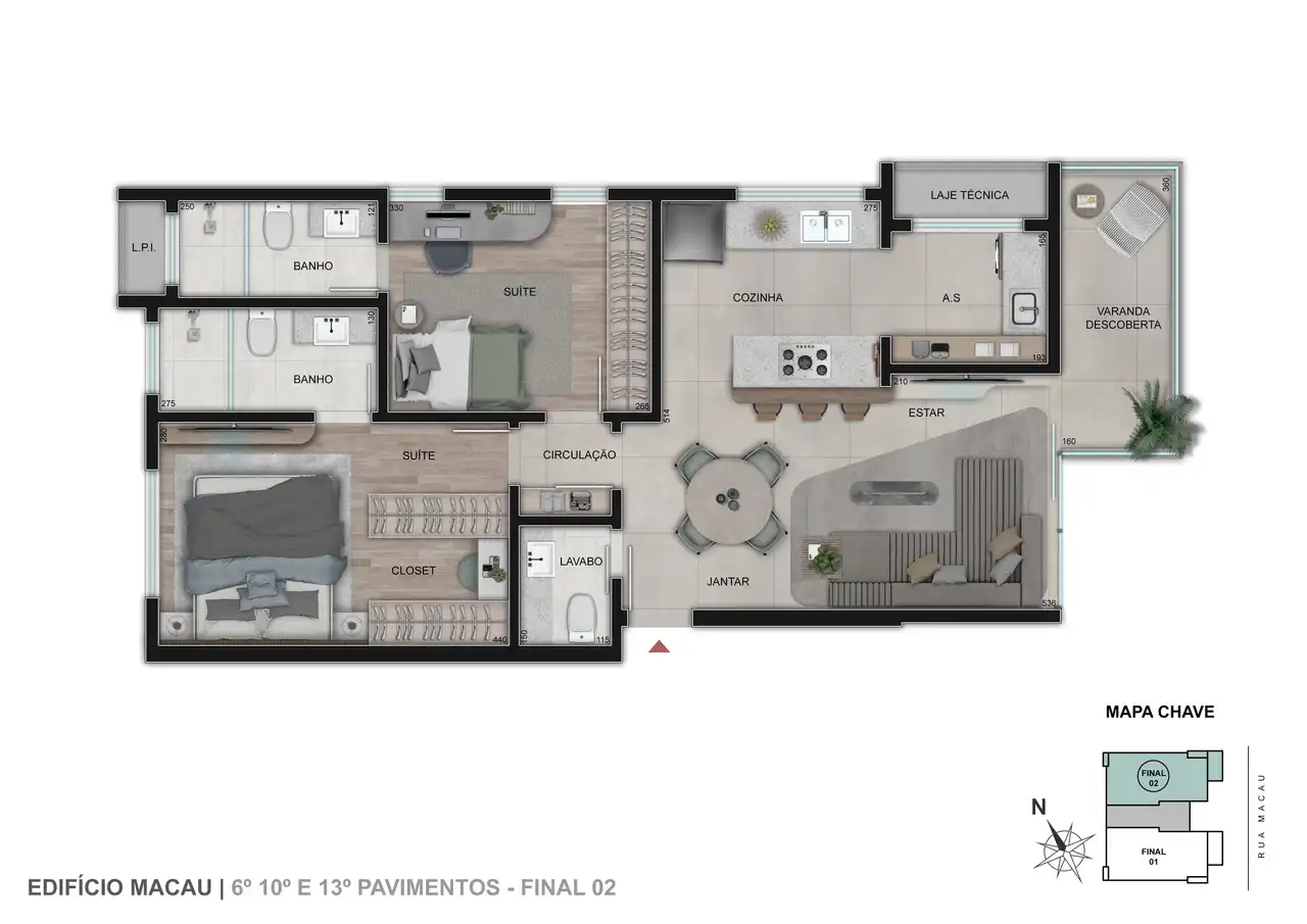 Planta -  - Única Consultoria Imobiliária