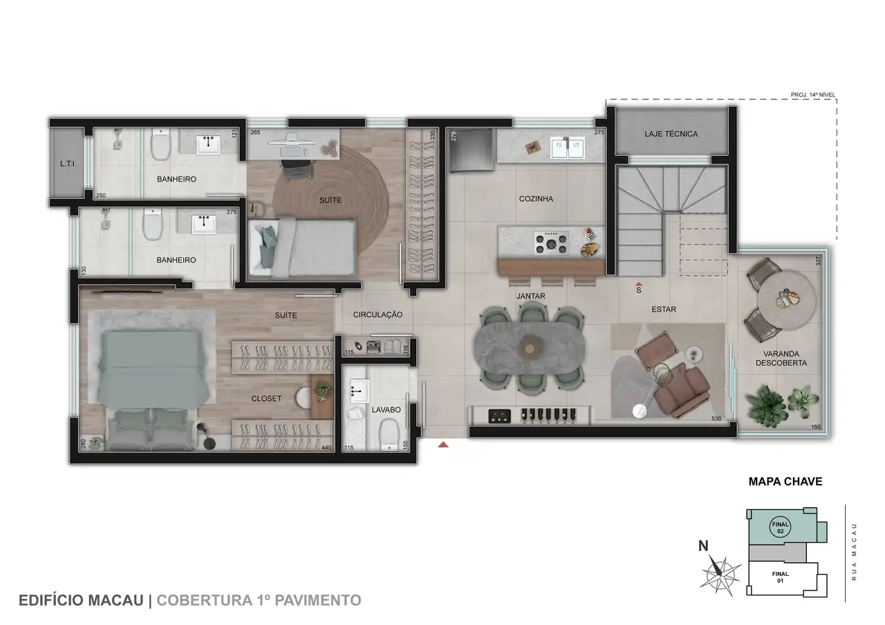 Planta -  - Única Consultoria Imobiliária
