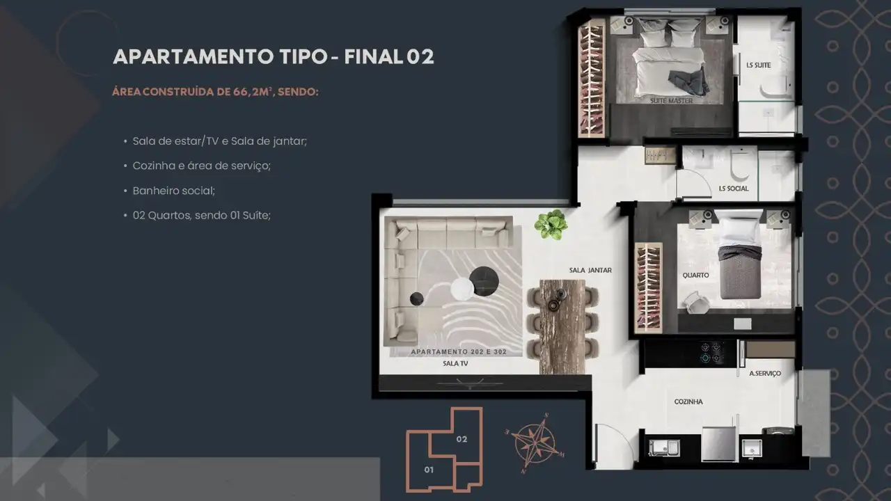 Planta -  - VERSALHES IMÓVEIS