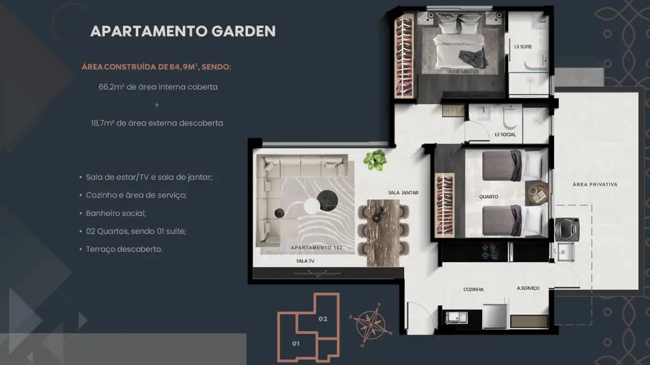 Planta -  - VERSALHES IMÓVEIS