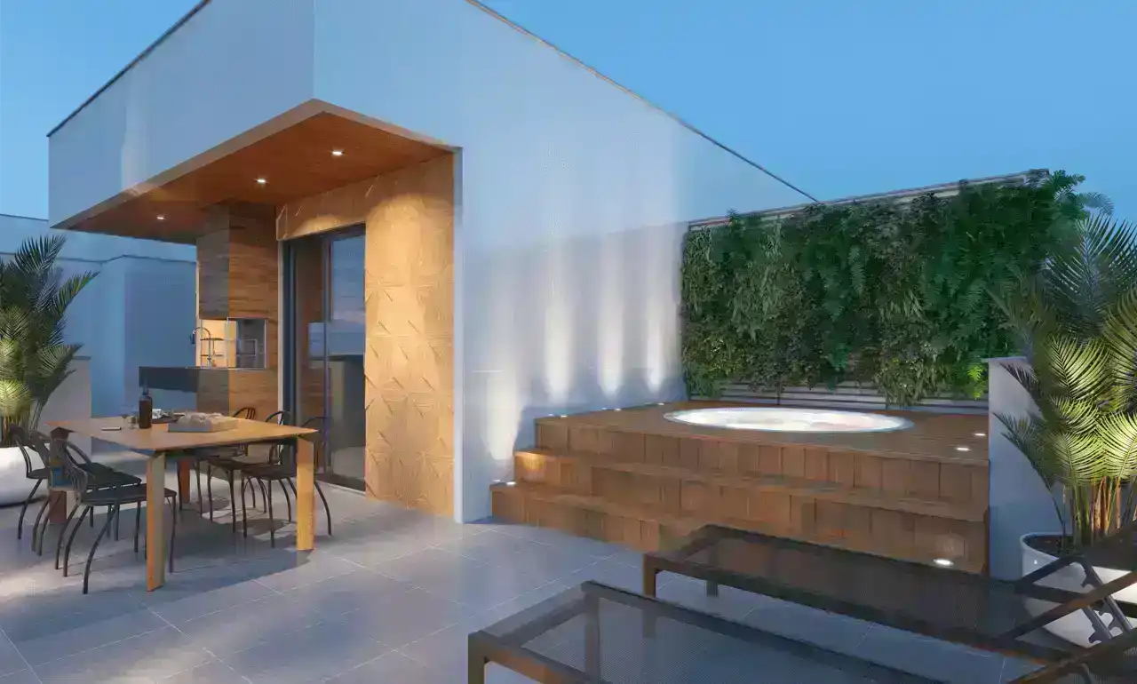 Terraço cobertura - Cobertura à venda no Hilda Vilaça com 3 quartos e 141m²