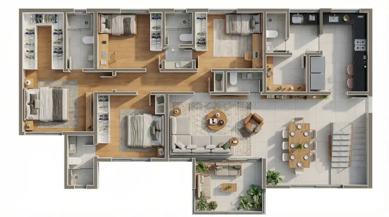 Planta -  - Indikey Imob
