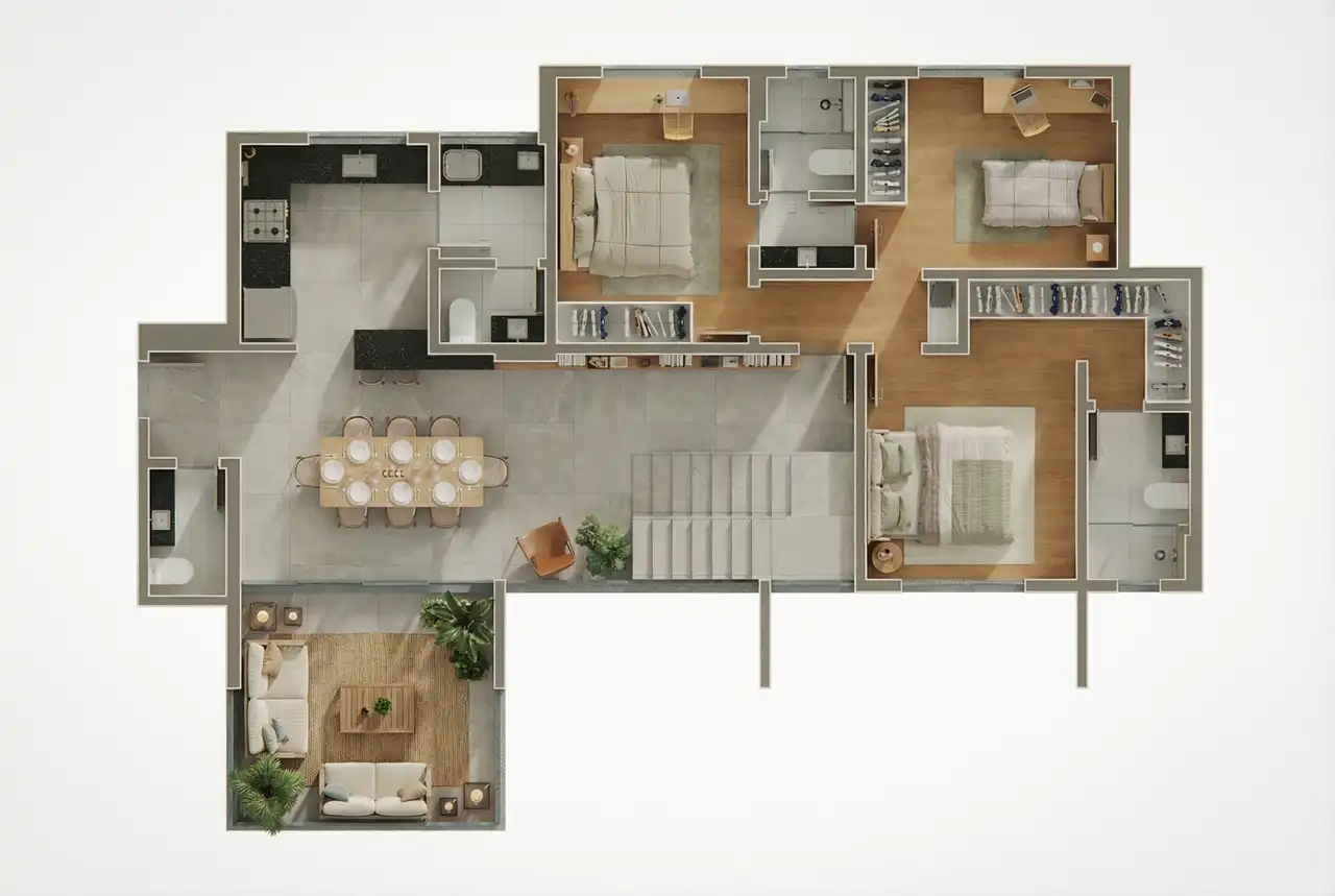 Planta -  - Indikey Imob