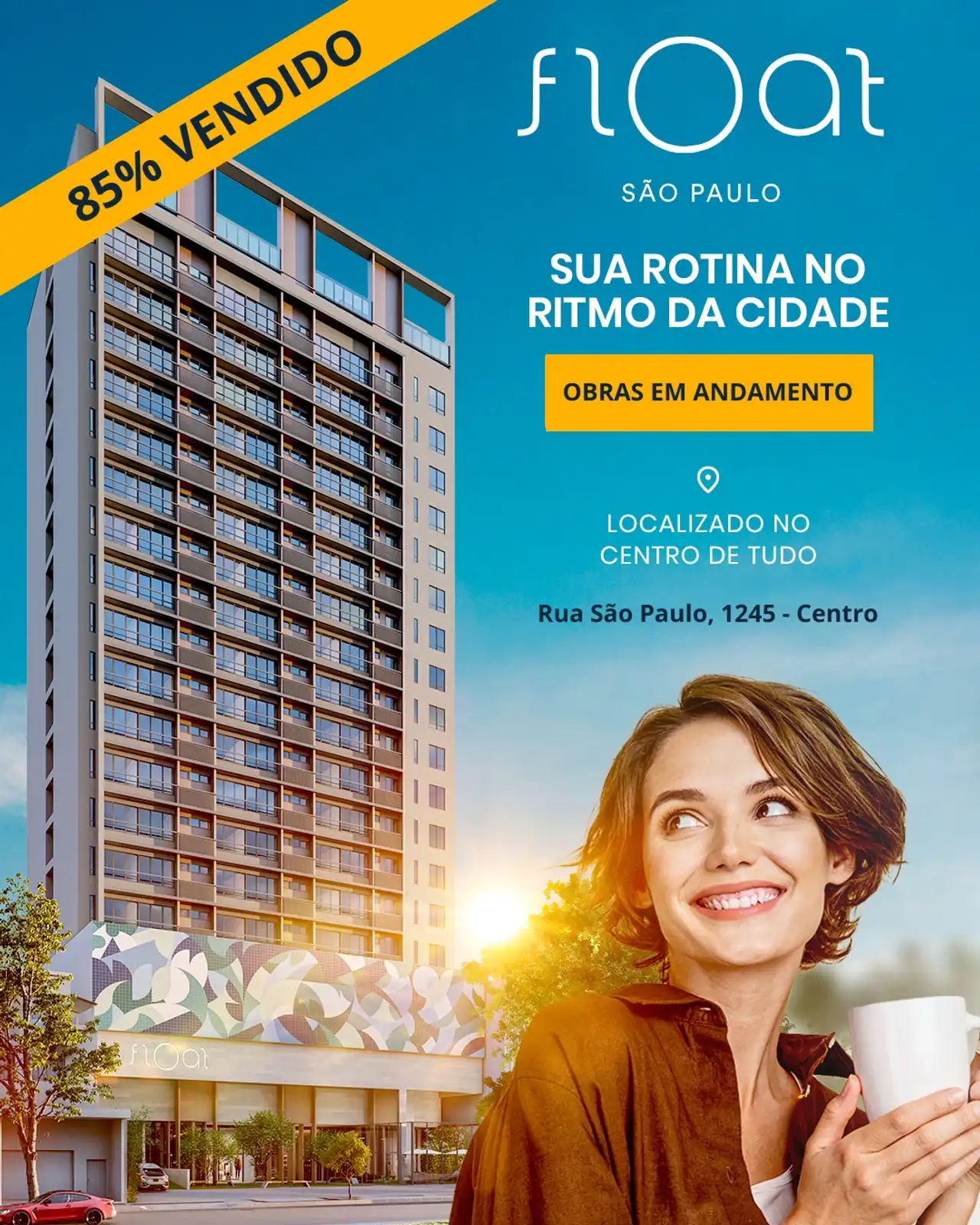 Apartamento à venda no Float São Paulo, com 1 quarto e 25m² - Indikey Imob