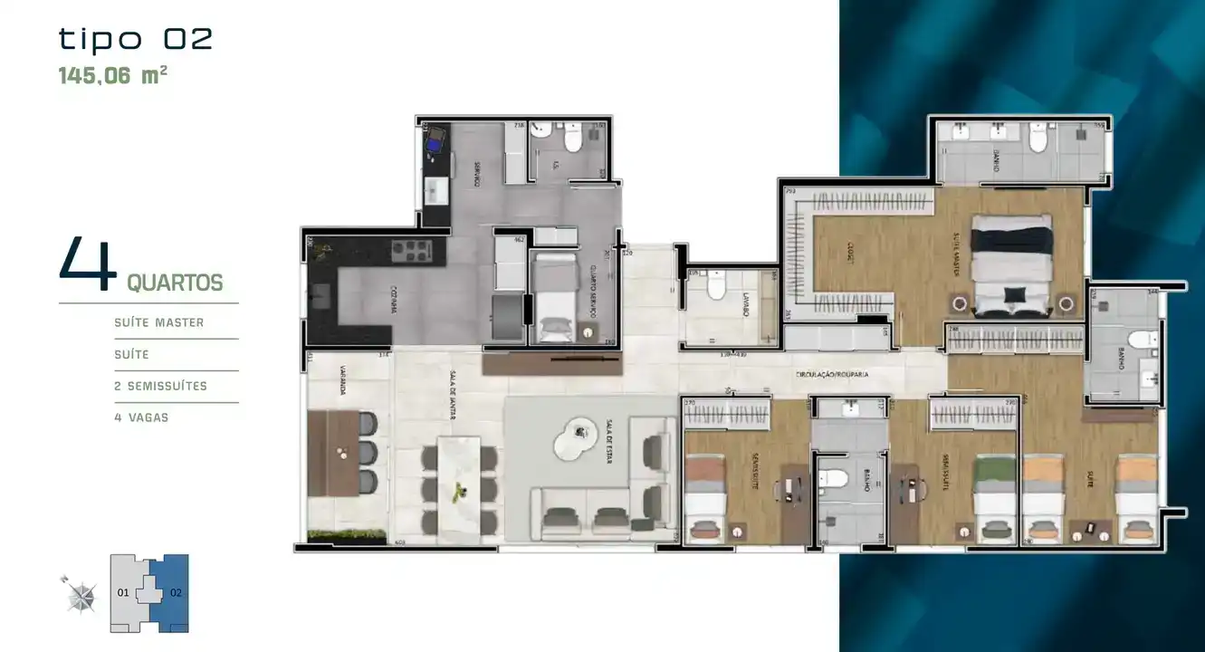 Planta -  - STARK IMÓVEIS