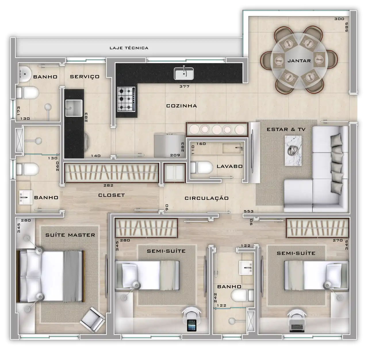 Planta -  - STARK IMÓVEIS