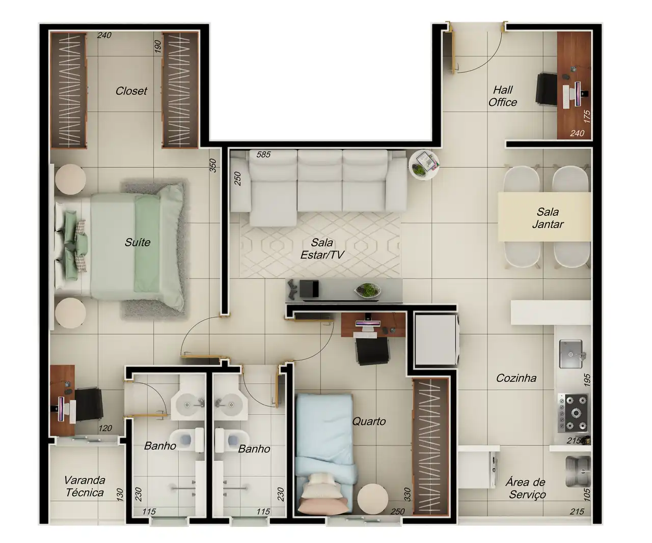 Final 3 com 66,07m²