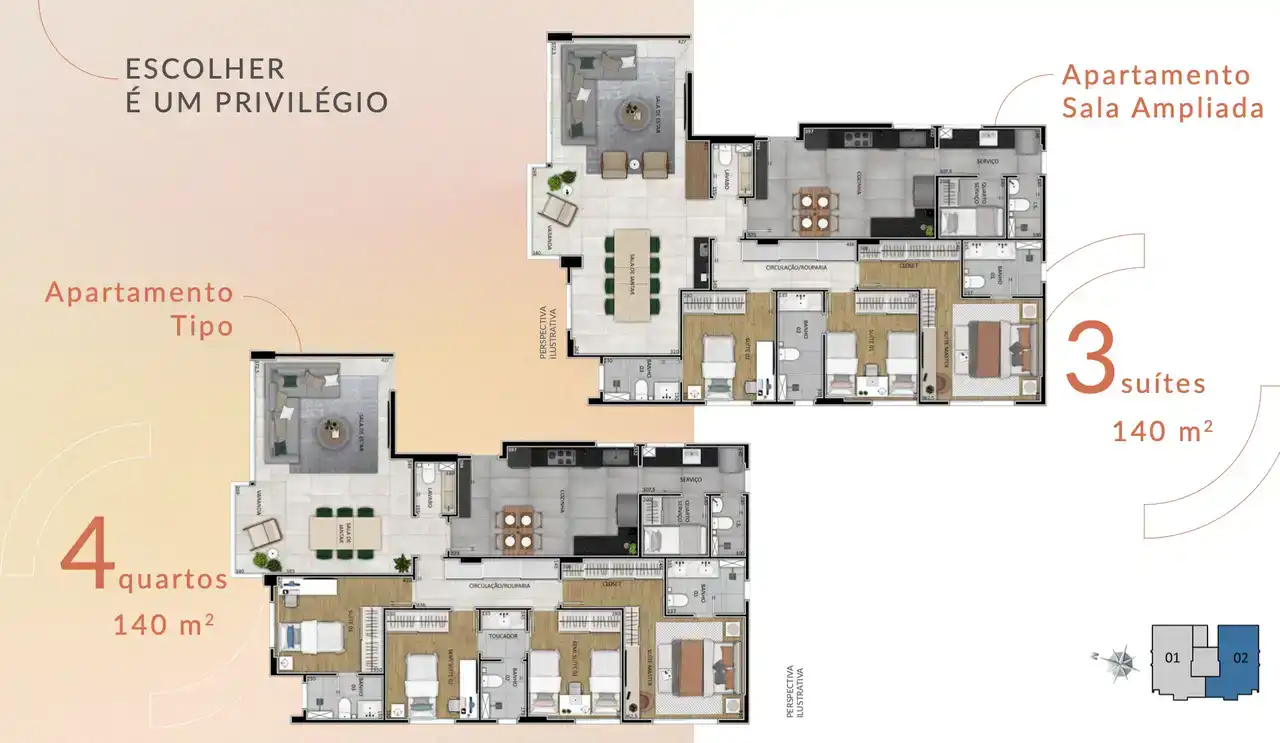 Apartamento de 4 quartos, 140m² no bairro Serra, em Belo Horizonte | Eu Corretor