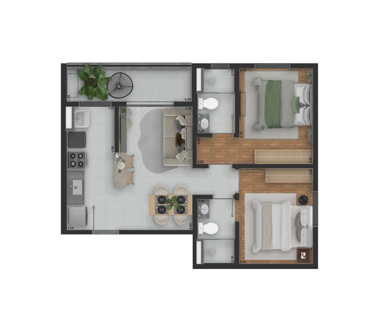 Planta -  - LEFER ATIVOS IMOBILIÁRIOS ESPECIAIS LTDA