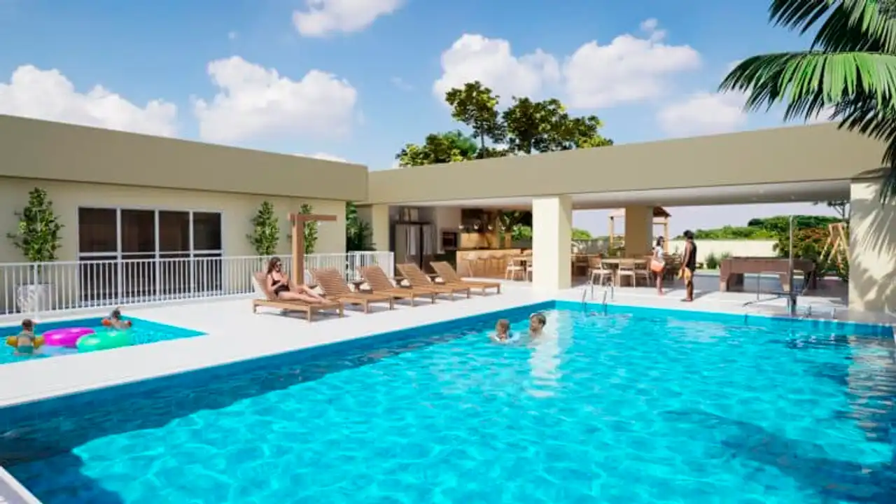 Piscina - Apartamento à venda no Residencial Vivver Exclusive, com 2 quartos e 53m²