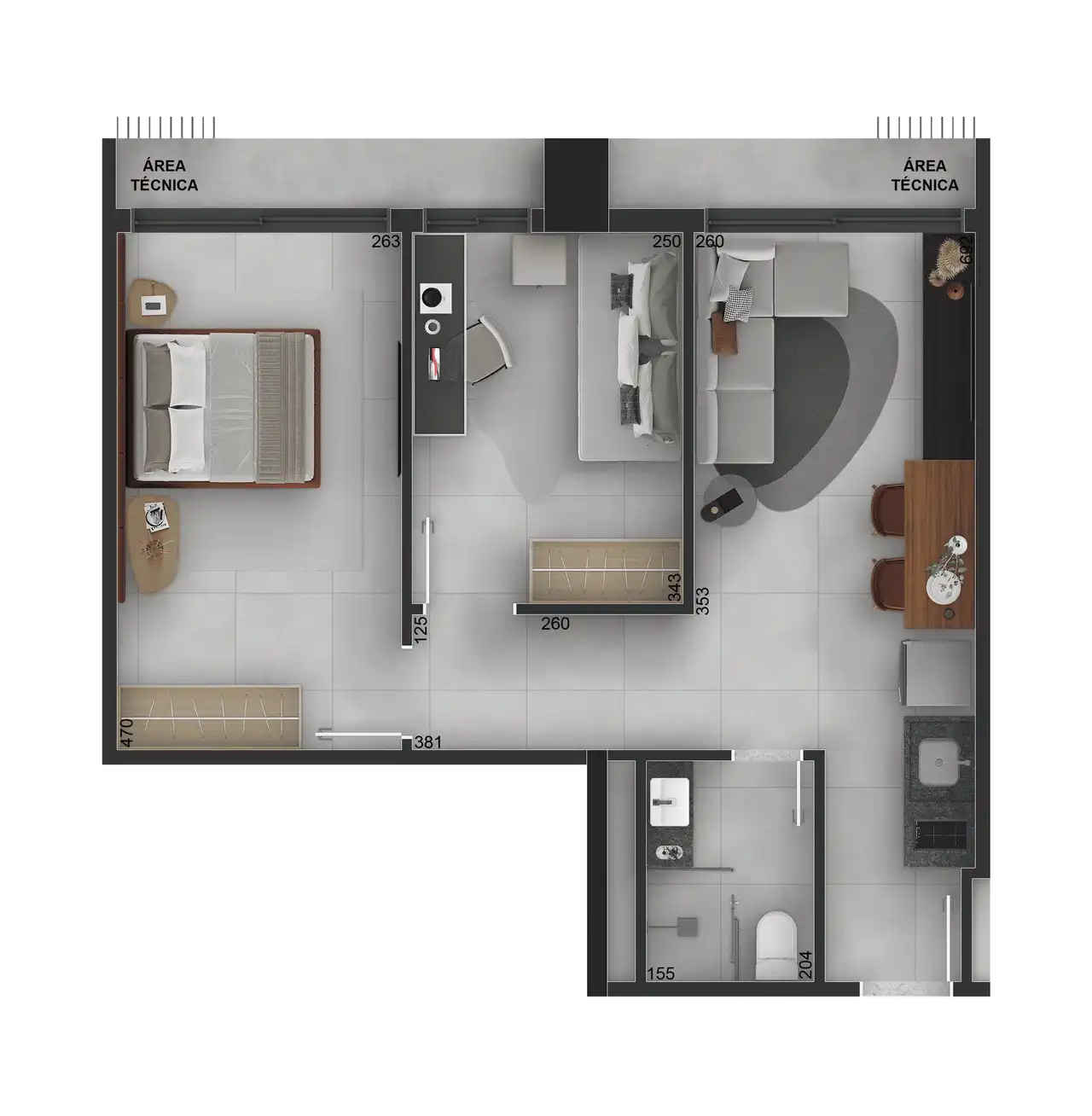 Casa, 1 quarto, 27 m² - Foto 20
