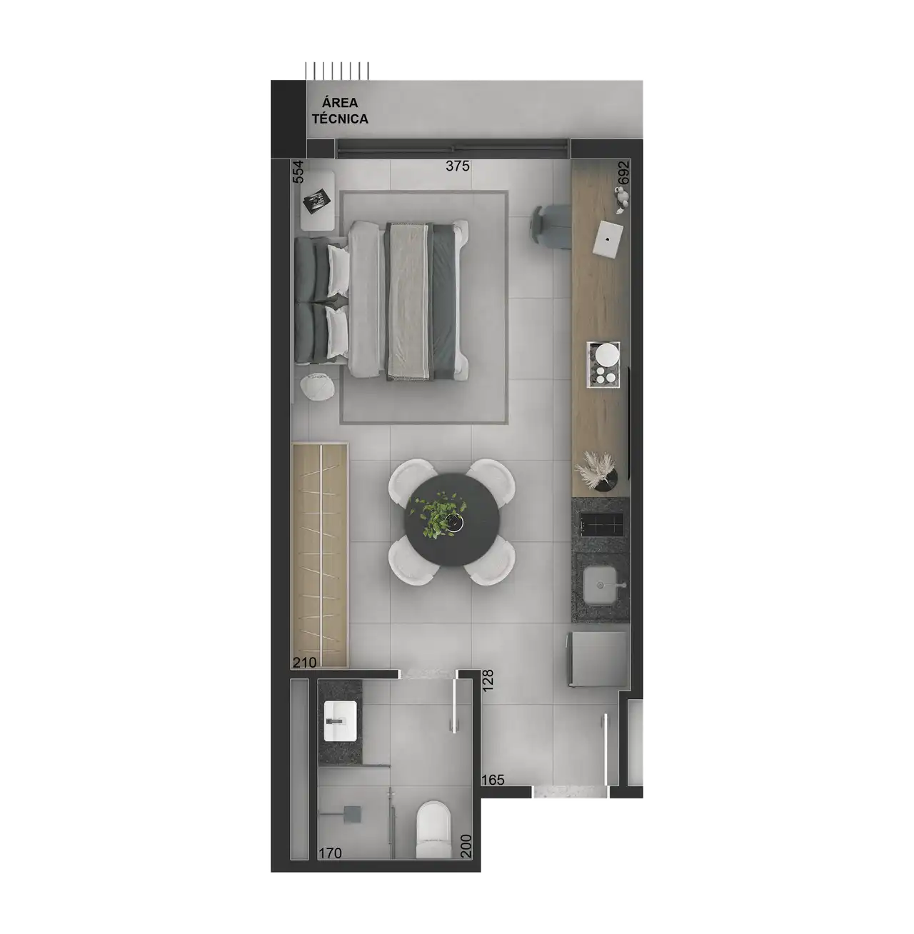 Casa, 1 quarto, 27 m² - Foto 22