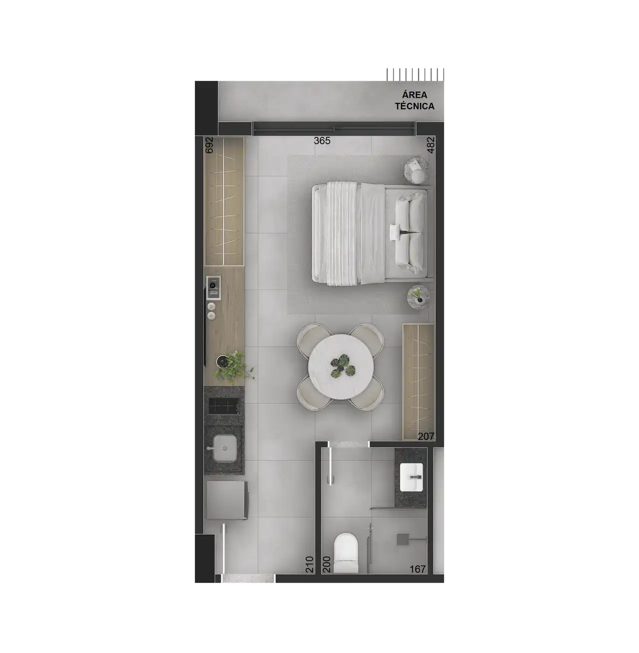 Casa, 1 quarto, 27 m² - Foto 17