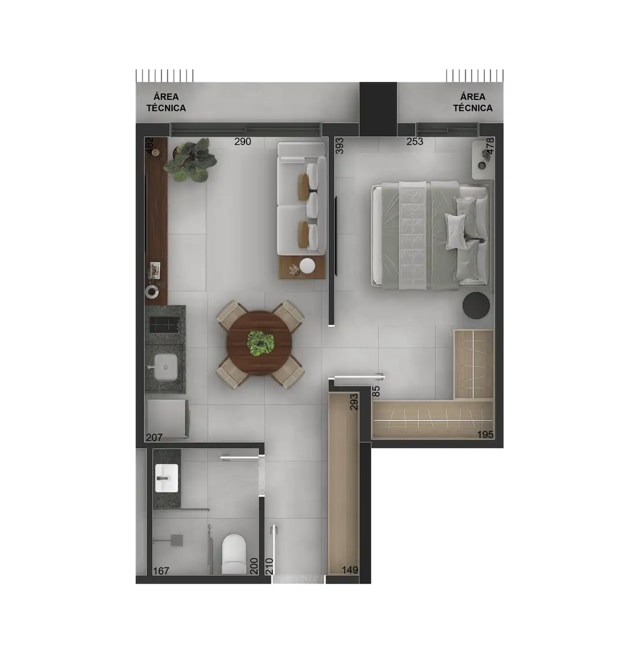 Casa, 1 quarto, 27 m² - Foto 19