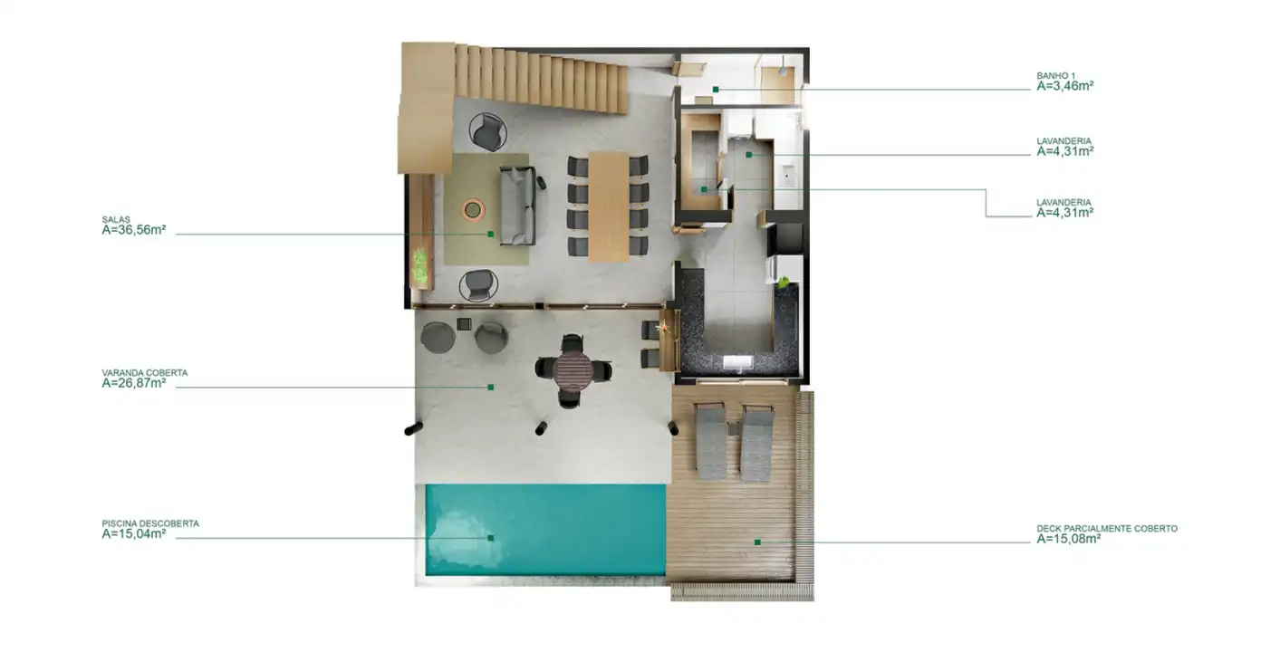 Planta -  - Robson Cunha Imóveis