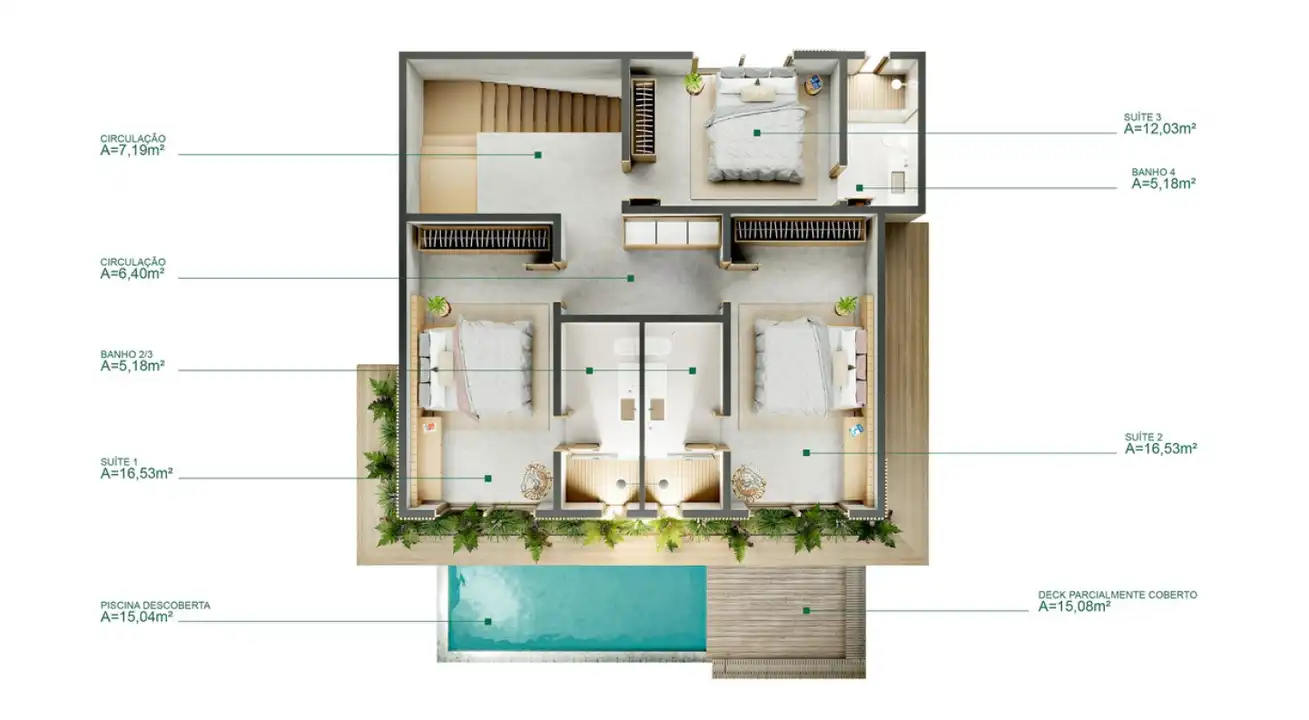 Planta -  - Robson Cunha Imóveis