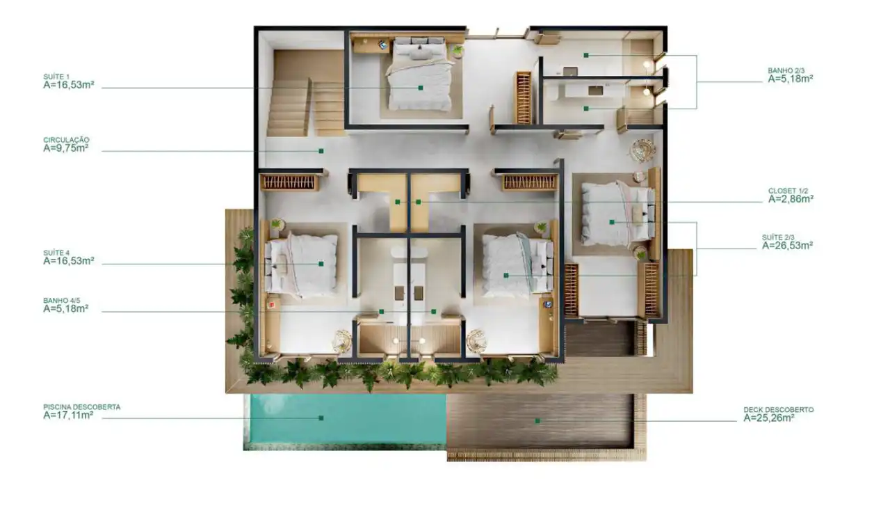Planta -  - Robson Cunha Imóveis