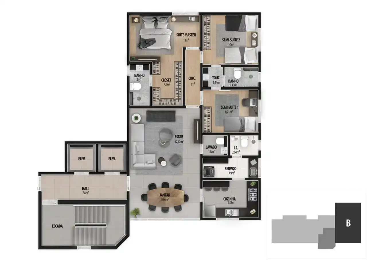 Planta -  - VERSALHES IMÓVEIS