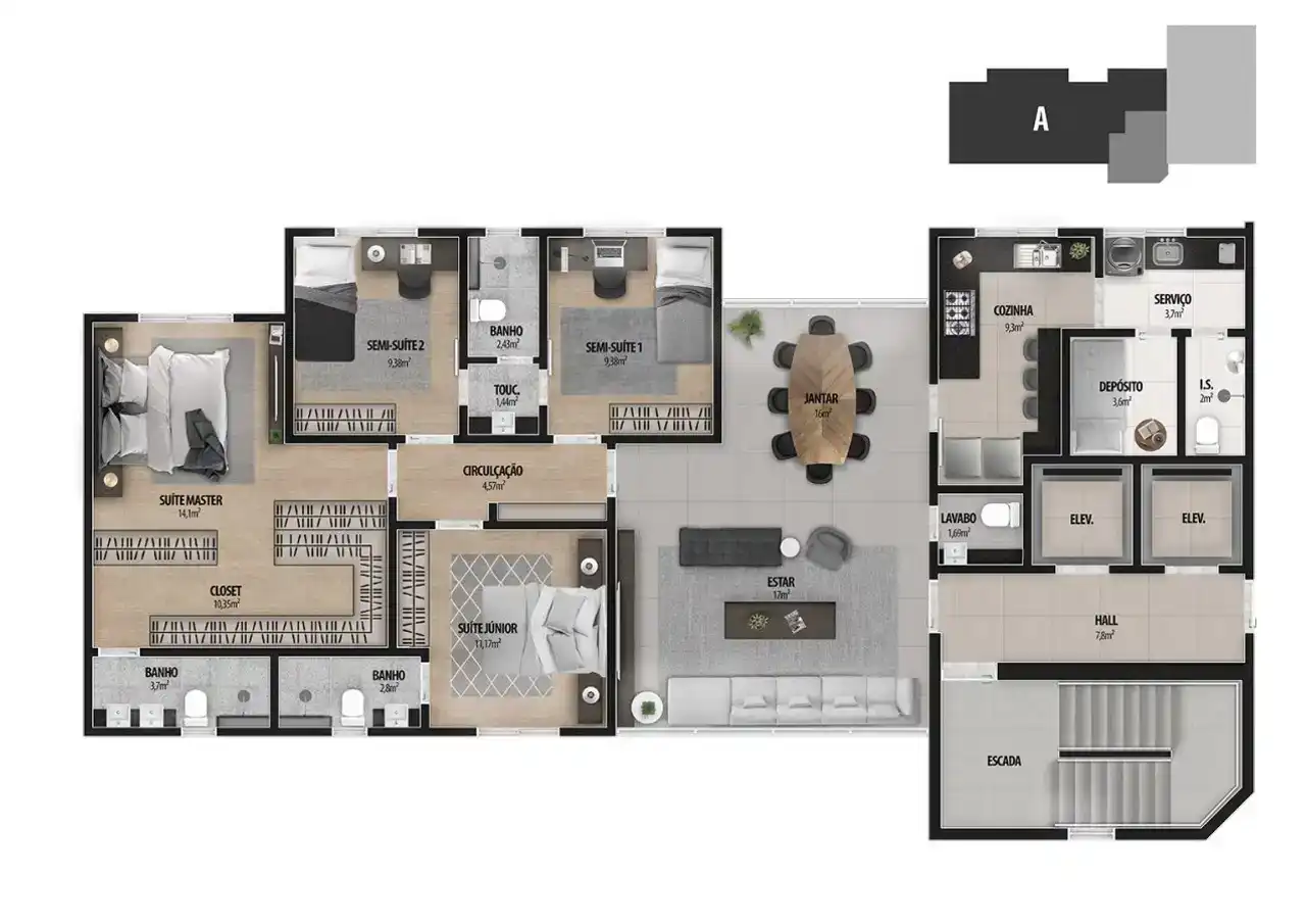 Planta -  - VERSALHES IMÓVEIS