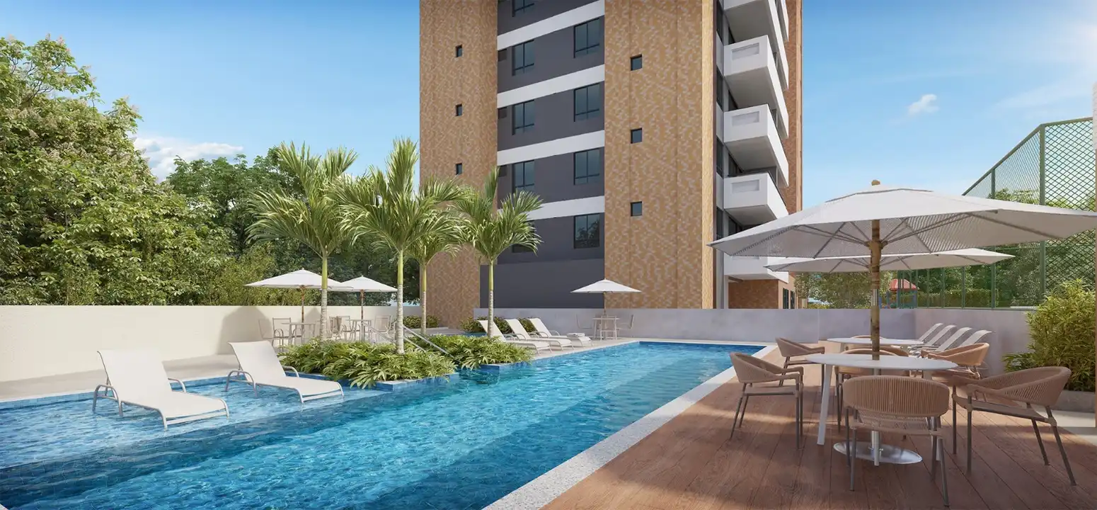 Piscina - Apartamento à venda no Flora Residencias, com 2 quartos e 69m²