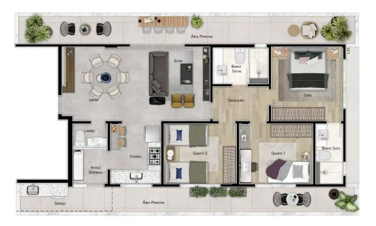 Planta -  - STARK IMÓVEIS