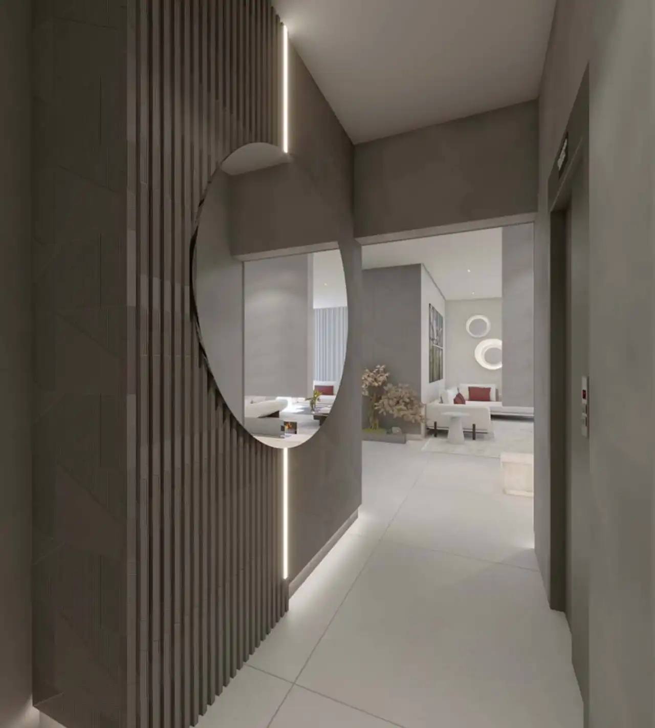 Hall elevador - Cobertura à venda no ED. IMPERIAL VAN GOGH com 5 quartos e 332m²