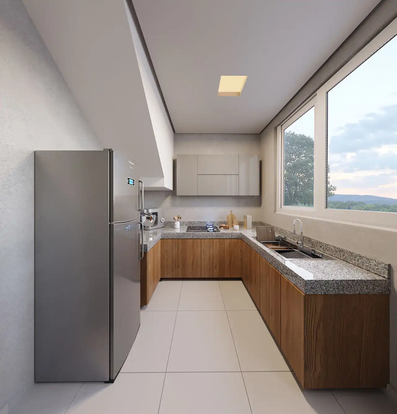 Cozinha - Apartamento Garden à venda no Solar da Gameleira com 2 quartos e 82m²