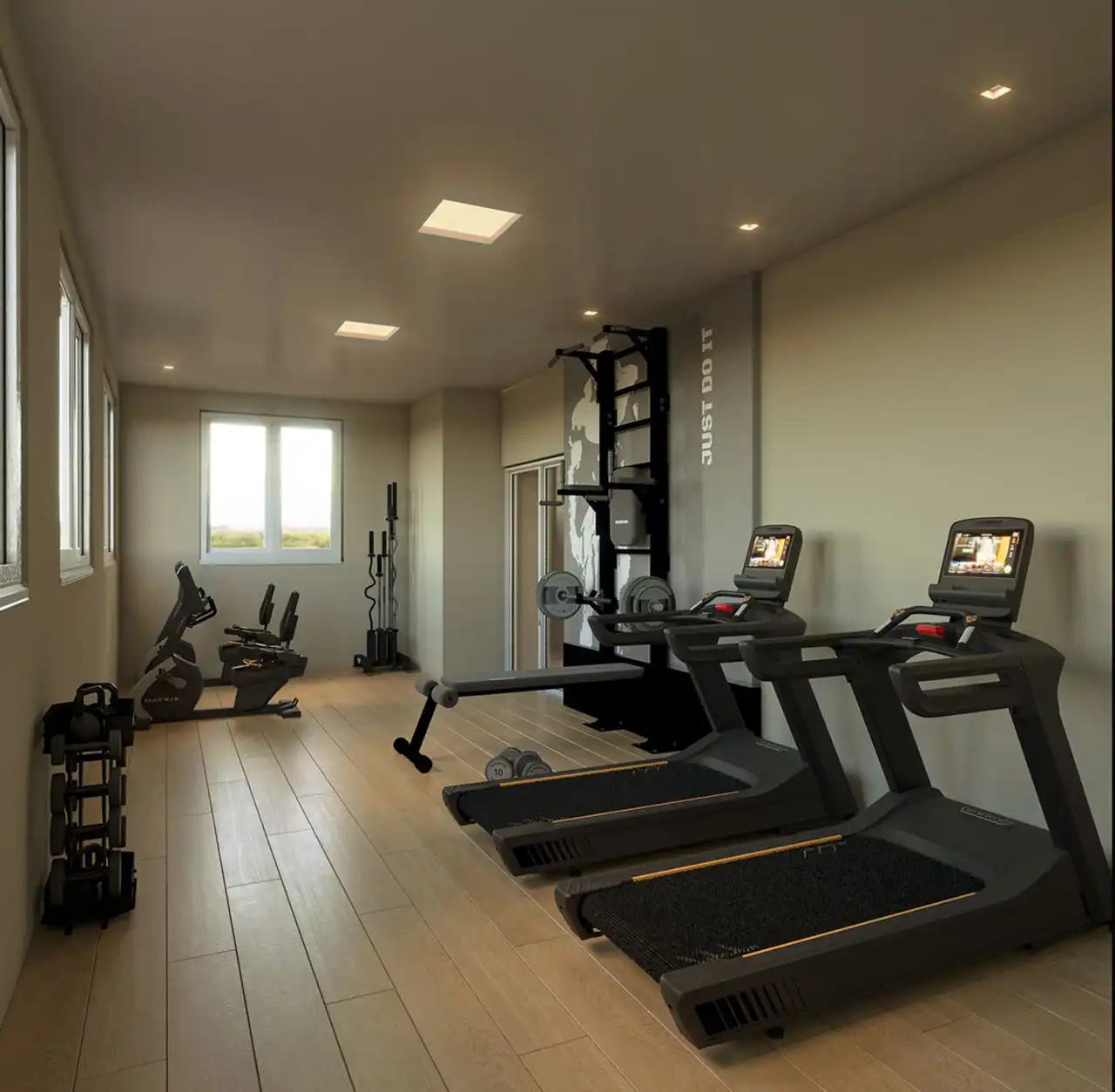 Fitness - Apartamento Garden à venda no Solar da Gameleira com 2 quartos e 82m²