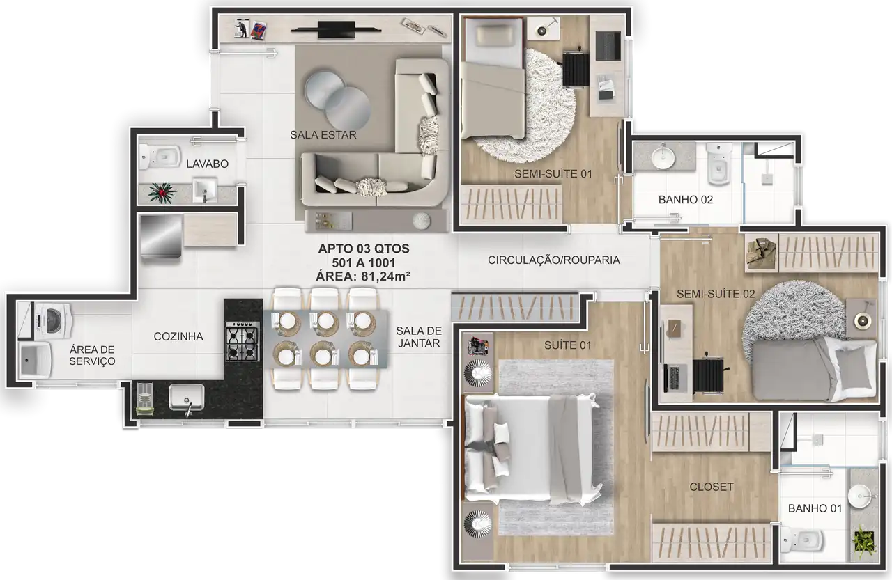 Planta -  - STARK IMÓVEIS