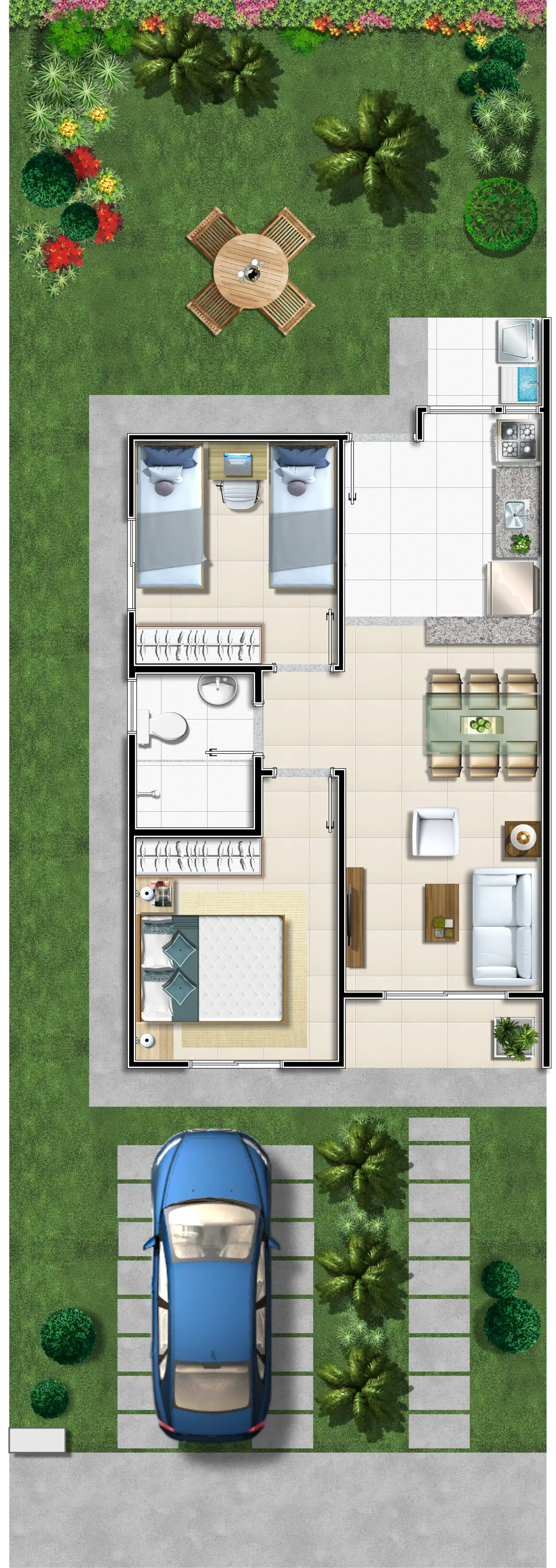 Planta -  - Robson Cunha Imóveis