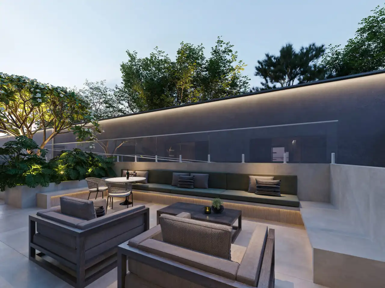 Terraço do salão de festas - Cobertura à venda no Parish com 3 quartos e 184m²