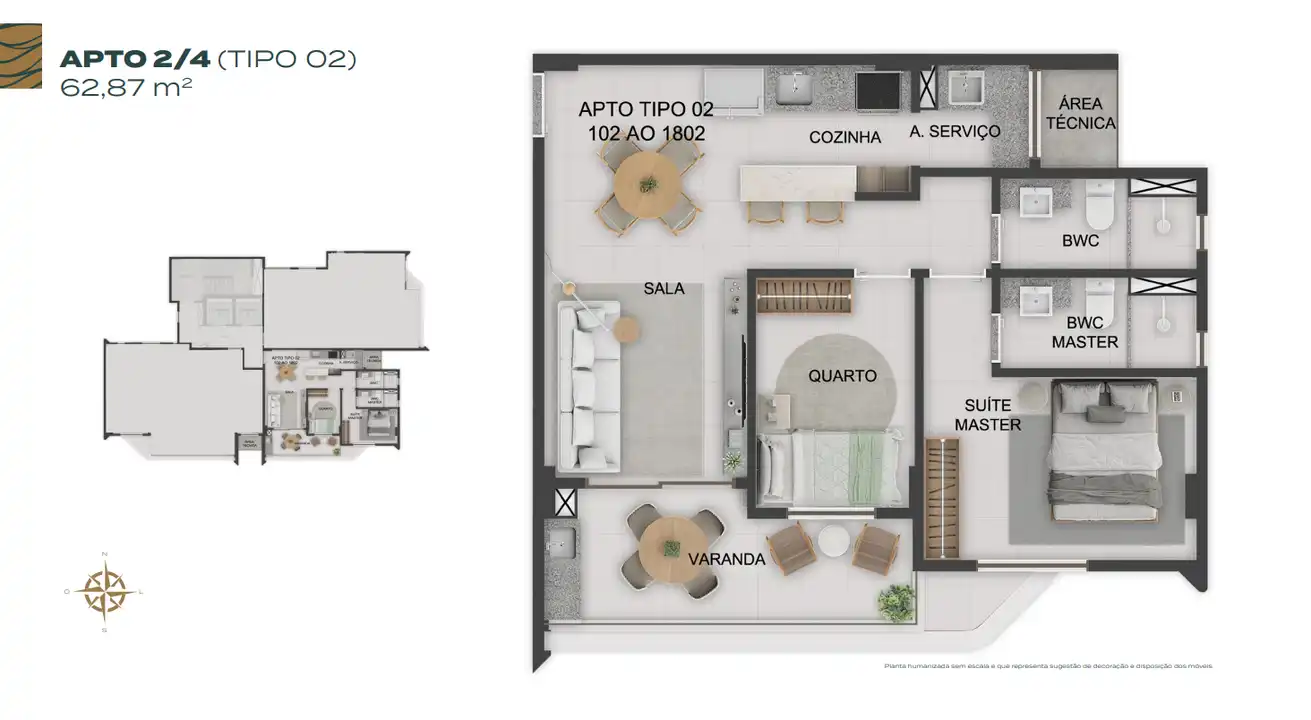 Planta -  - Robson Cunha Imóveis