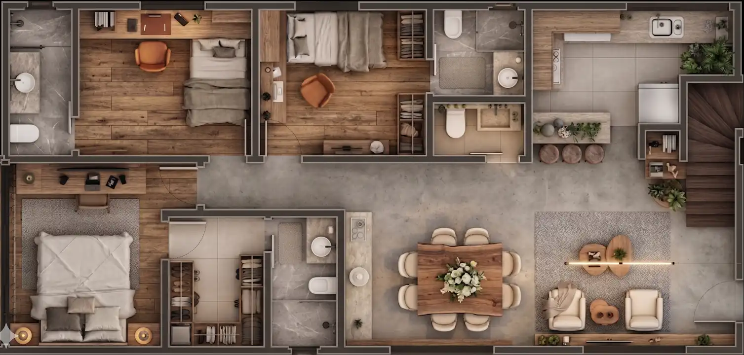 Planta -  - The Hub • Inteligência Imobiliária