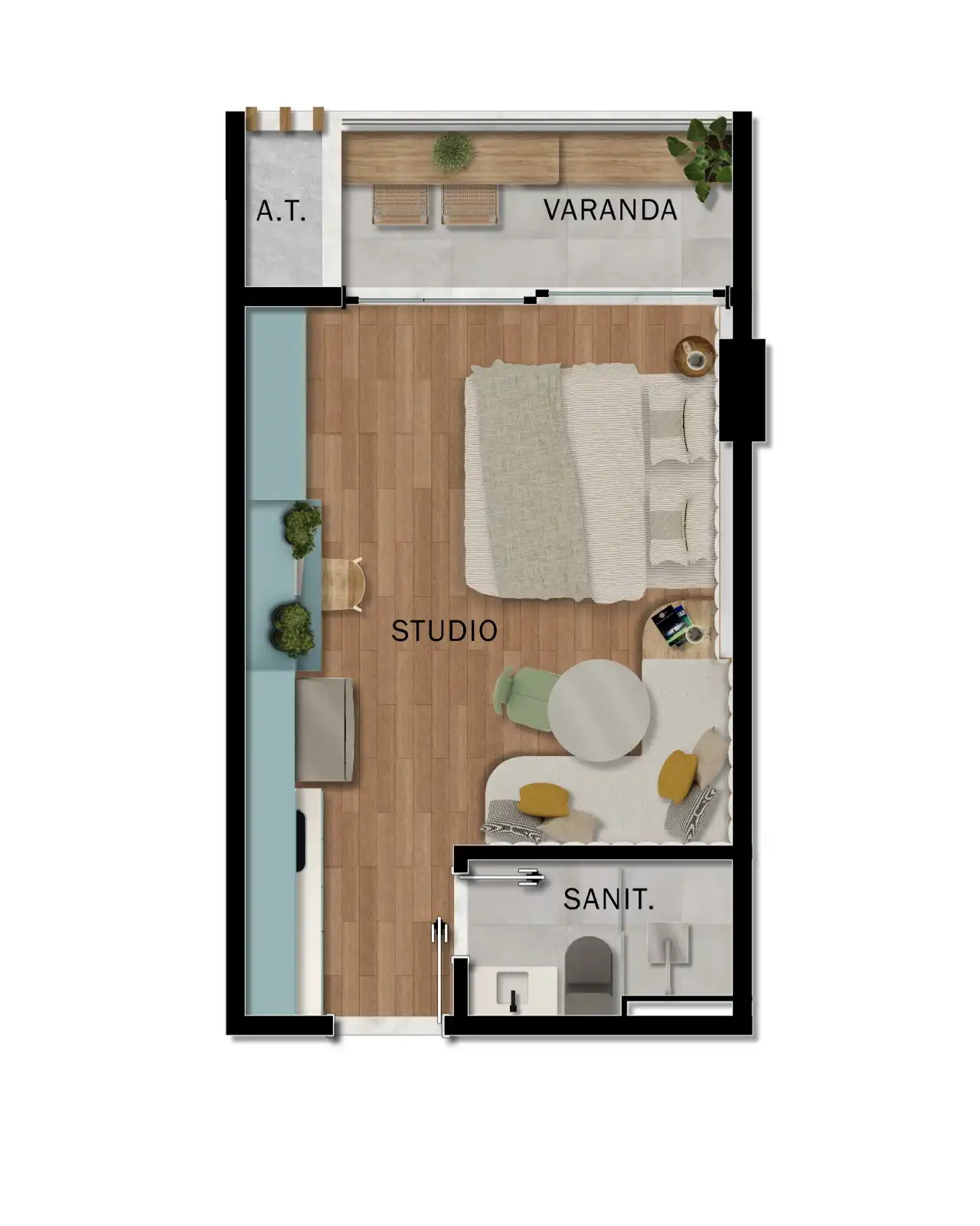Planta -  - Robson Cunha Imóveis