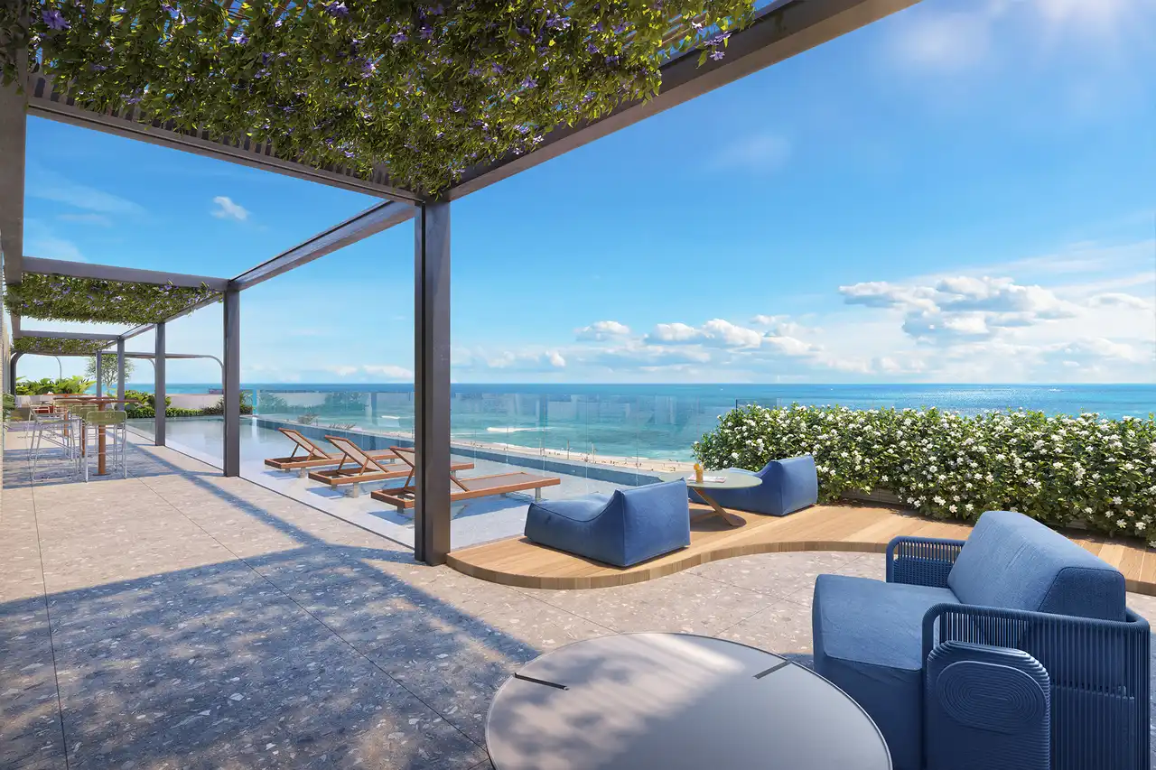 Piscina no Rooftop - Apartamento à venda no Terrazza Balena, com 1 quarto e 27m²